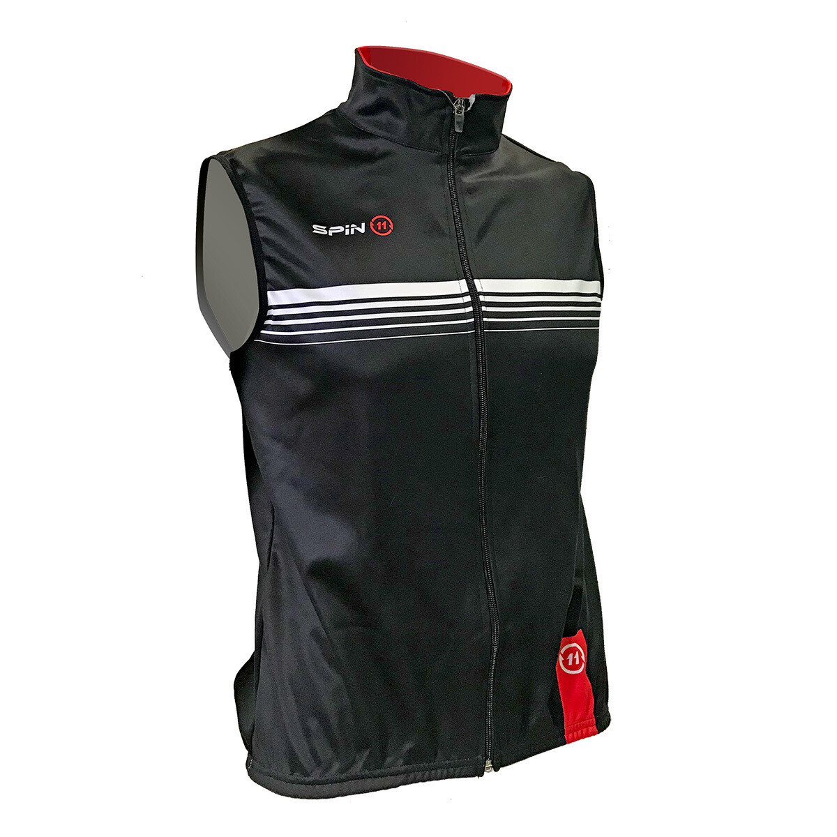 Clearance - Gilet black/red/white