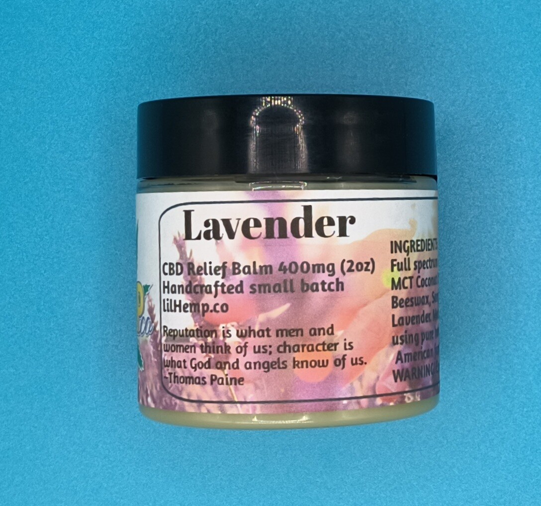 CBD Relief Balm Lavender 400mg (2oz)