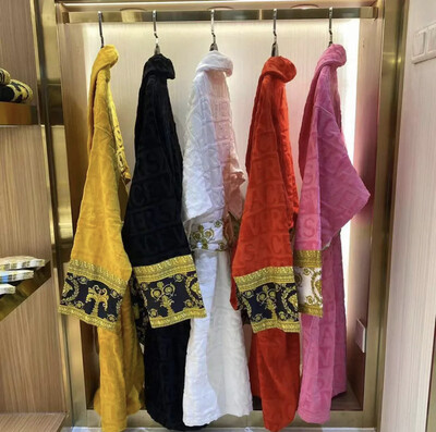 Cotton Solid Thick Robe
