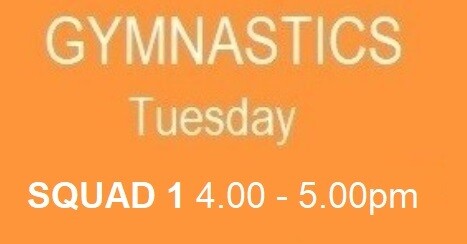 Tuesday 4.00 - 5.00pm SQUAD 1 Summer Term 2025
