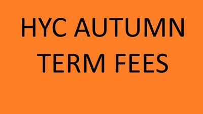 HYC Autumn Term Fees