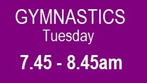 Tuesday 7.45 - 8.45am GYMNASTICS Summer Term 2026