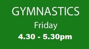 Friday 4.30 - 5.30pm Gymnastics Summer Term 2026