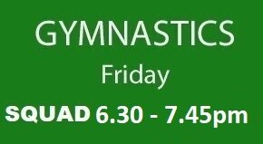 Friday 6.30 - 7.45pm SQUAD 4 Summer Term 2026