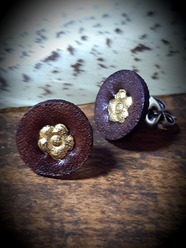 Leather Earrings - RUSTIC BOHO CHIC Collection