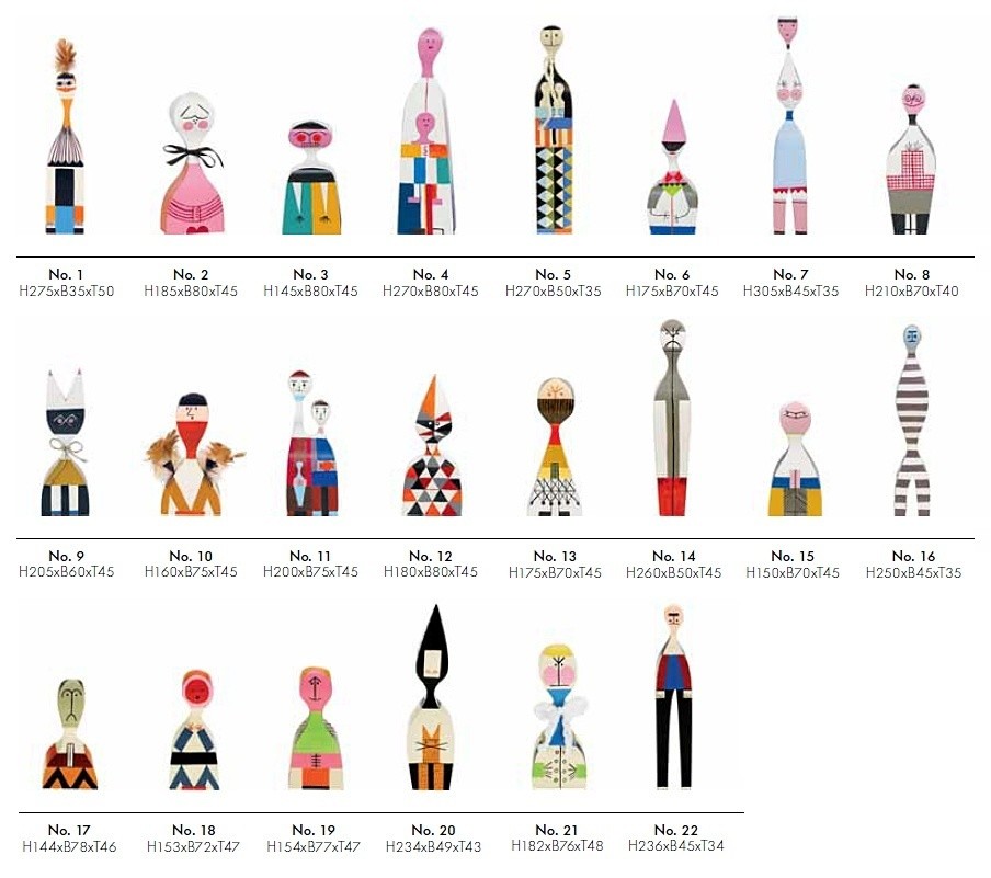 Vitra Alexander Girard Wooden Dolls
