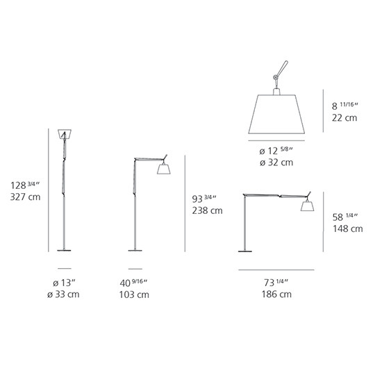 Artemide Tolomeo Mega Floor Lamp