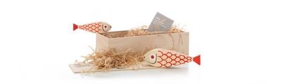 Vitra Alexander Girard Wooden Doll Mother Fish and Child