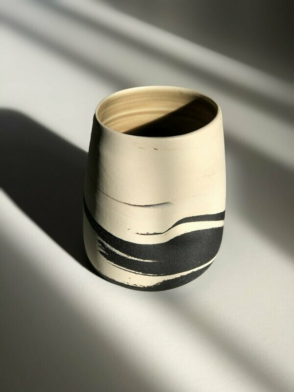 Large Dimple Cup - Zebra