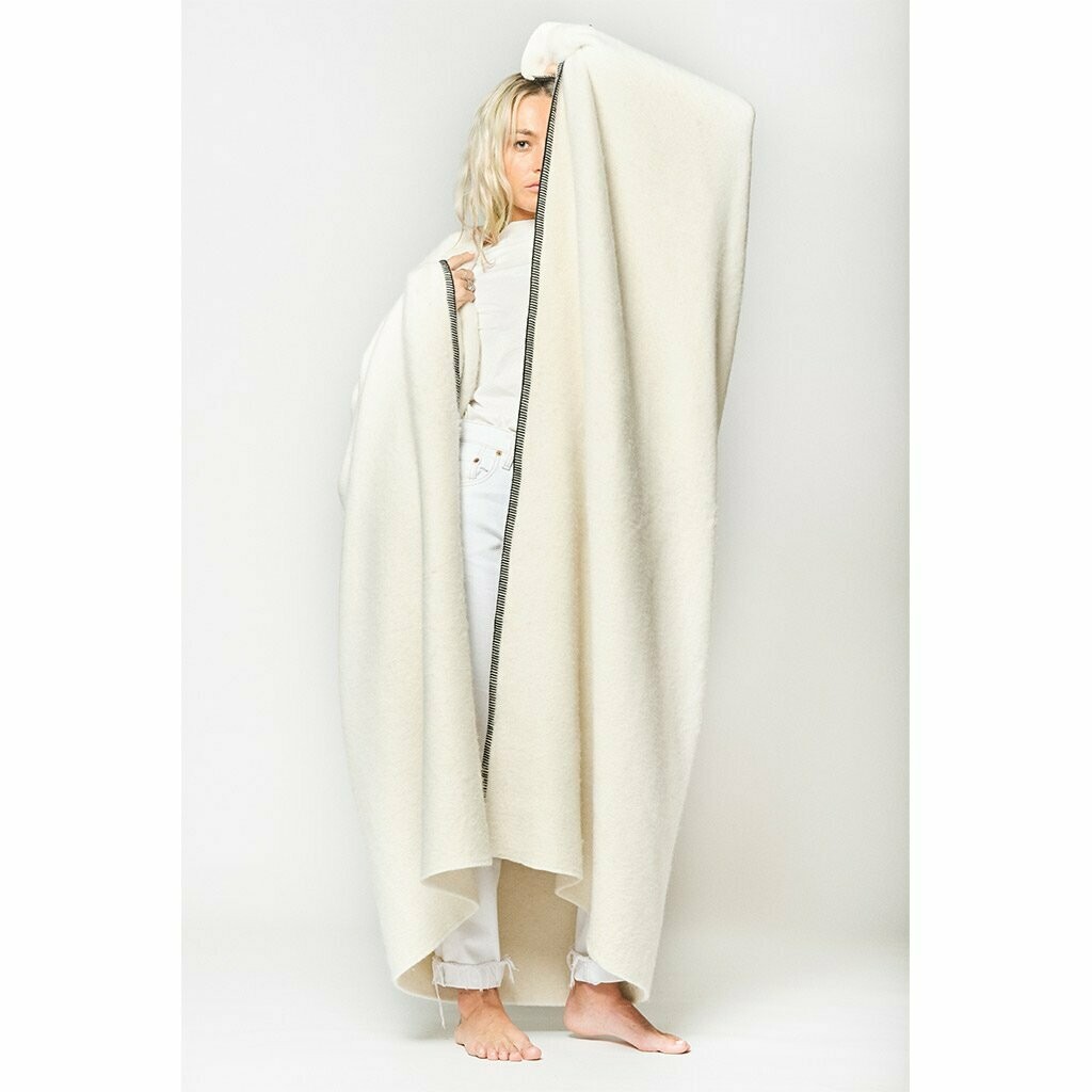 Blacksaw The Siempre Recycled Blanket - Speakeasy Ivory