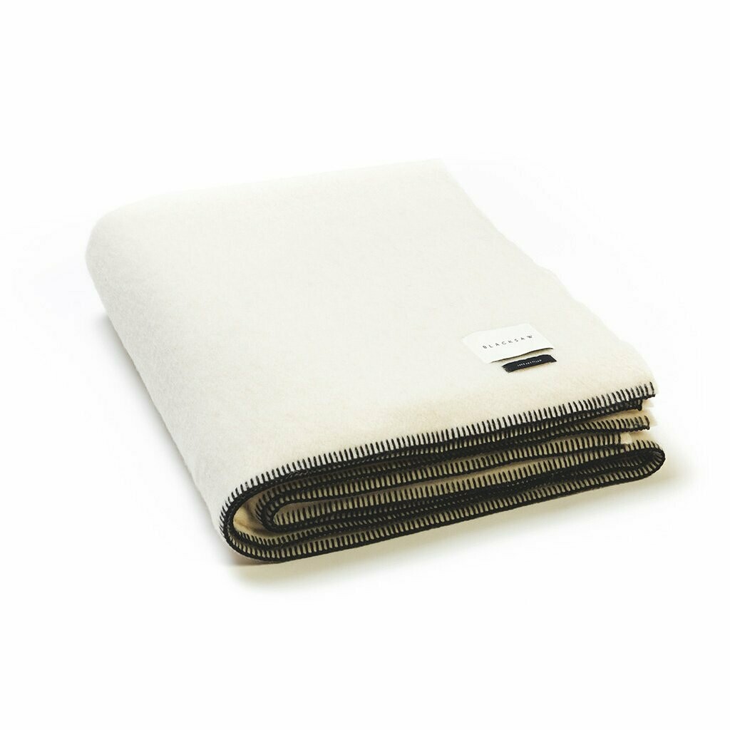 Blacksaw The Siempre Recycled Blanket - Speakeasy Ivory