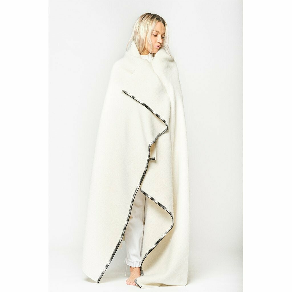Blacksaw The Siempre Recycled Blanket - Speakeasy Ivory