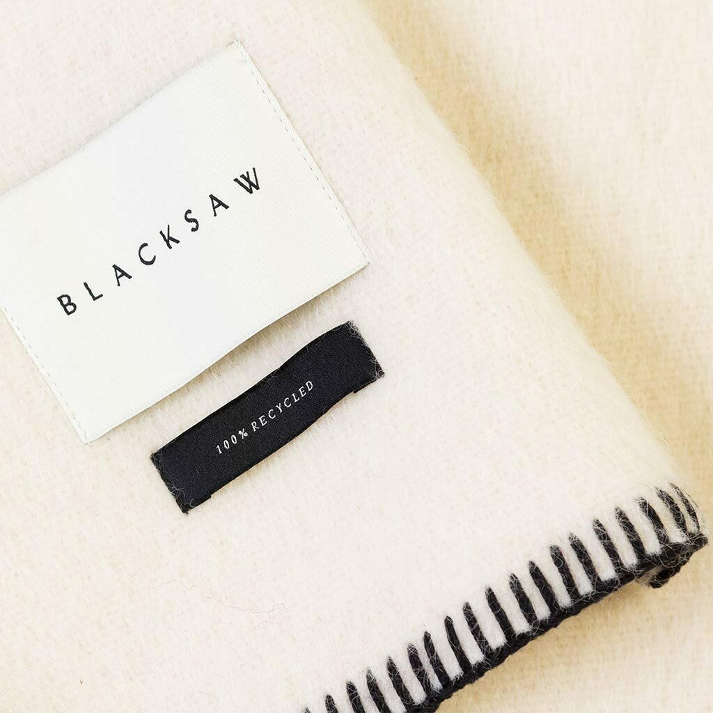 Blacksaw The Siempre Recycled Blanket - Speakeasy Ivory