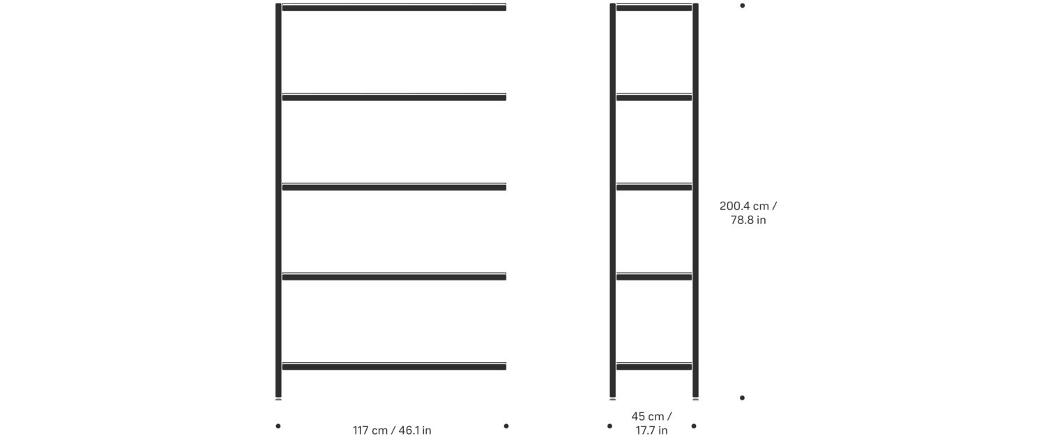 Vipp Rack extension, tall