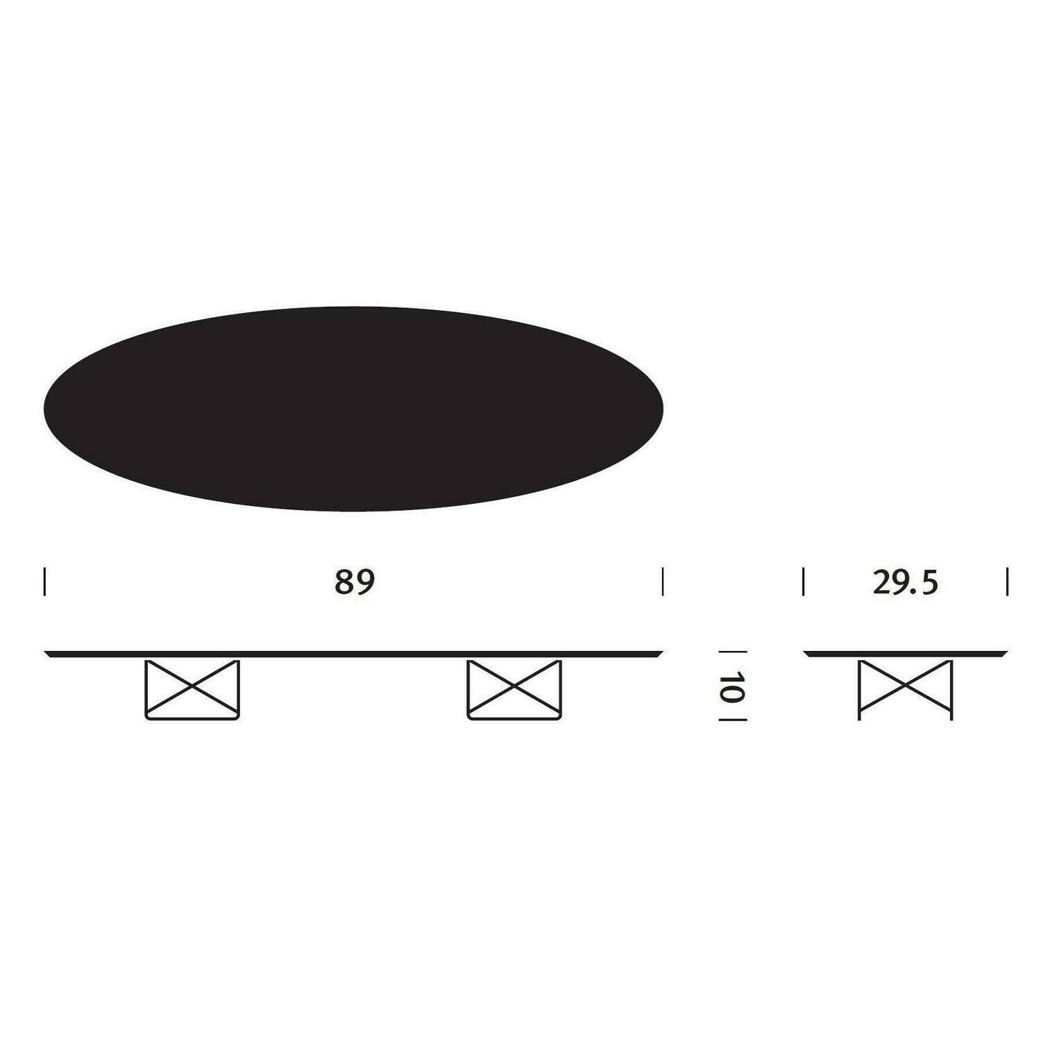 Herman Miller Eames® Wire Base Elliptical Table