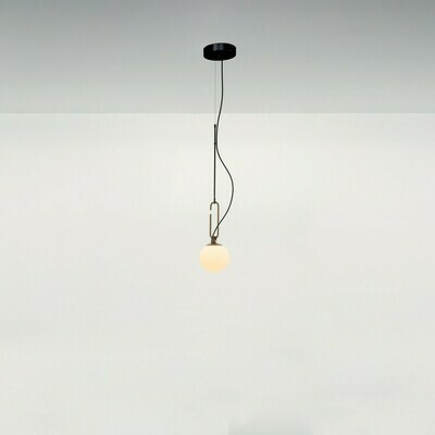 Artemide NH Single Suspension Lamp Artemide NH Single Suspension Lamp, Size: 14 SUSP LED MAX 5W E12 GOLD