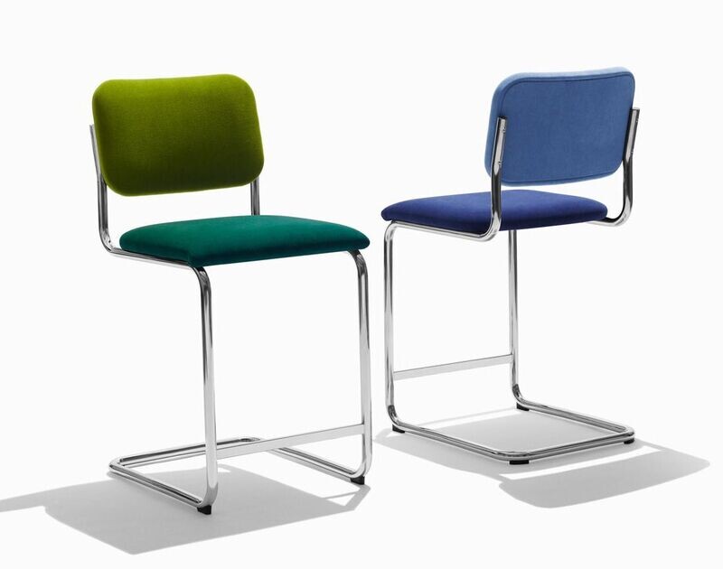 Knoll Cesca Stool Upholstered Seat and Back