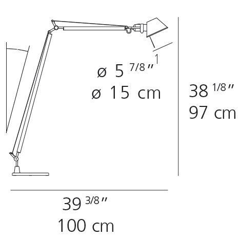 Artemide Tolomeo Reading Floor Lamp