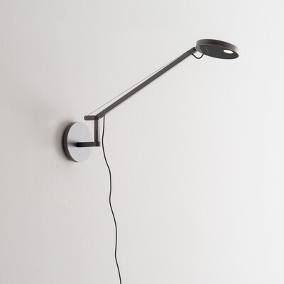 Artemide Demetra Micro Wall Lamp Artemide Demetra Micro Wall Lamp, Finish: Anthracite Grey, Light Source: LED-I 7W 2700K >90 CRI
