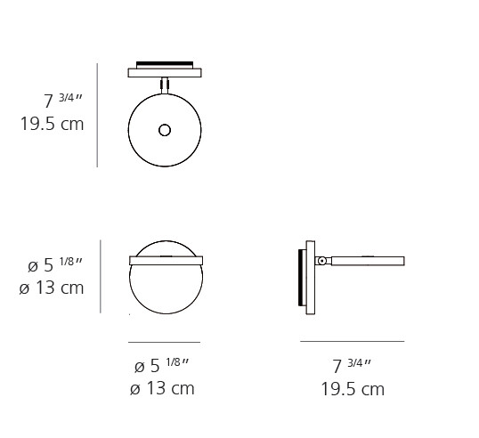 Artemide Demetra Wall Spot Lamp
