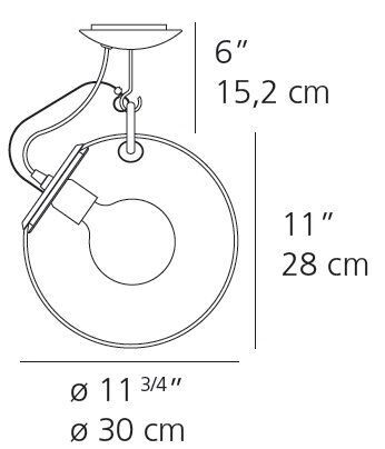 Artemide Miconos Ceiling Lamp