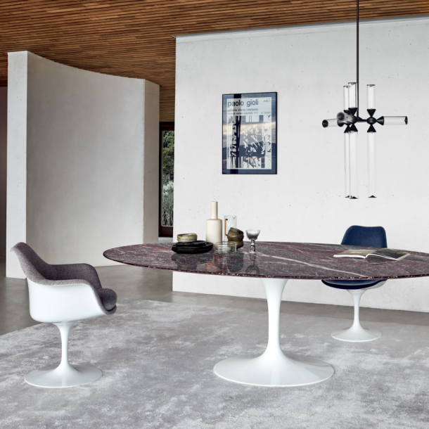 Knoll Tulip Chair Armless with Upholstered Back