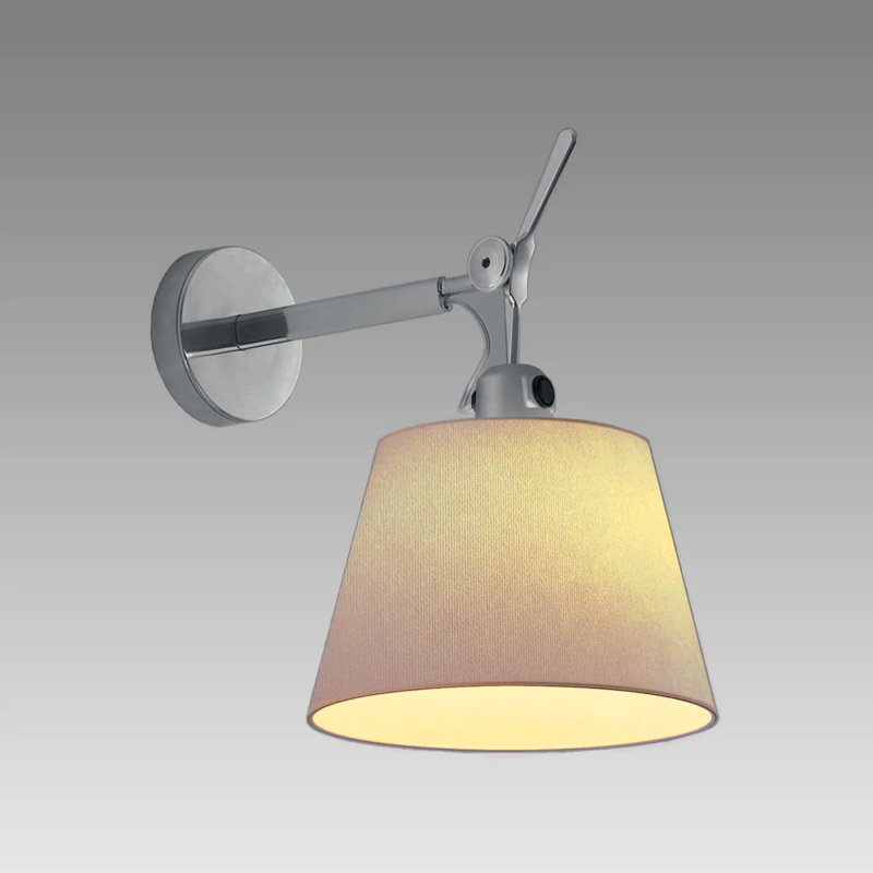 Artemide Tolomeo Shade Wall Lamp, Shade Finish: Parchment, Size: 7"