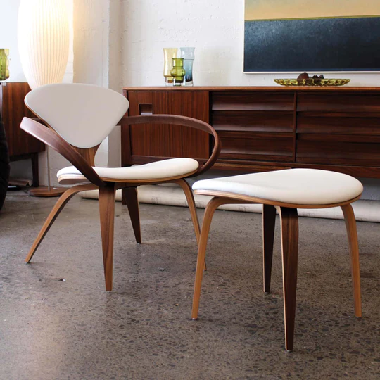 Cherner Lounge Armchair – with seat and back pads