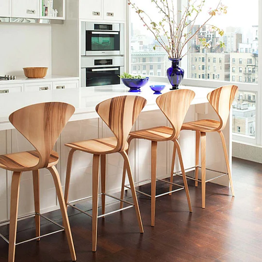 Cherner Wood Base Stool