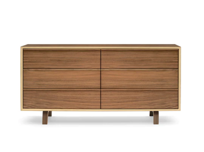 Cherner Six Drawer Dresser, Wood Finish: Natural Walnut