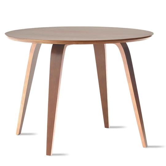 Cherner Round Tables, Top Diameter: 40 inches, Wood Finishes: Natural Walnut