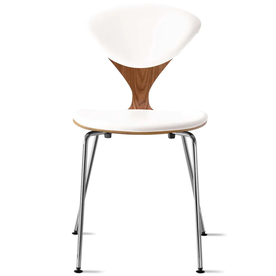 Cherner Metal Base Side Chair – with seat and back pads