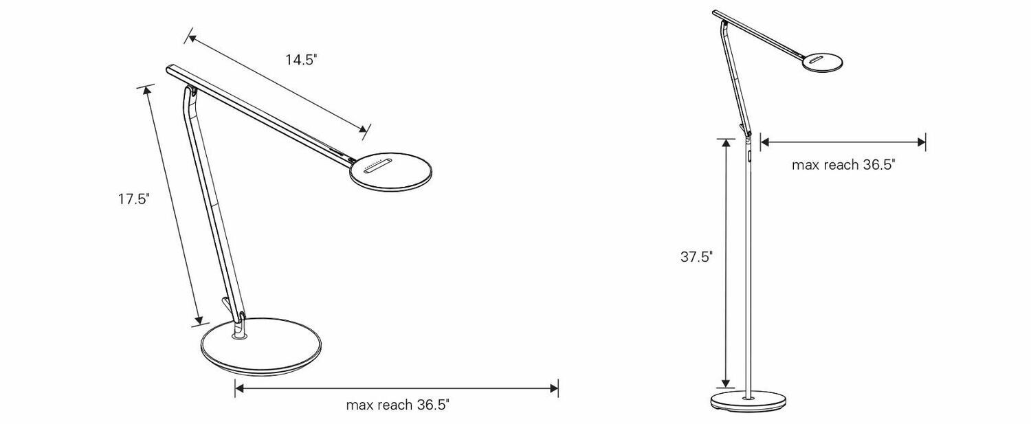 Humanscale Infinity Desk/Floor Lamp