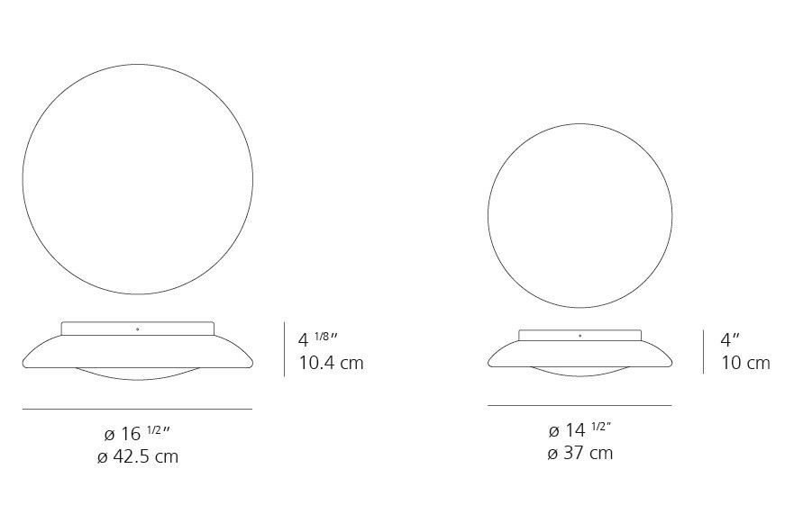 Artemide Lunex Wall/Ceiling Lamp