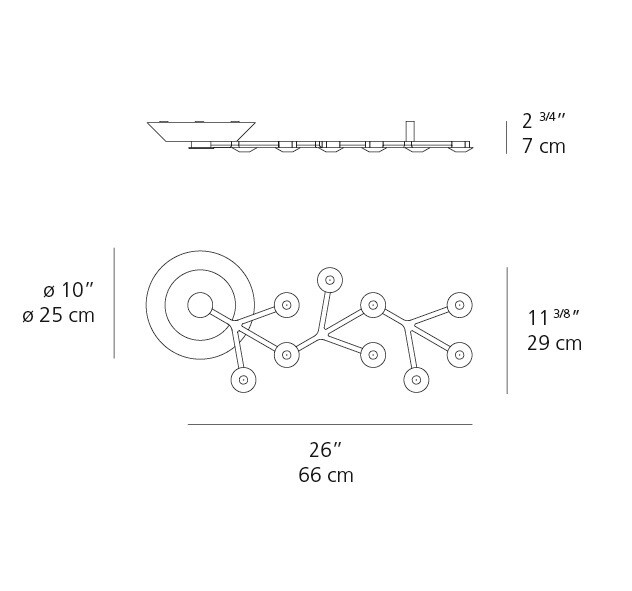 Artemide LED Net Line Ceiling Lamp