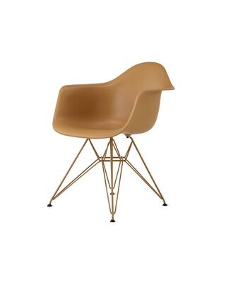 Herman Miller X HAY Eames Molded Plastic Armchair, Colour: Toffee