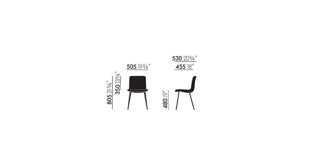 Vitra HAL Soft Tube Stackable  Chair