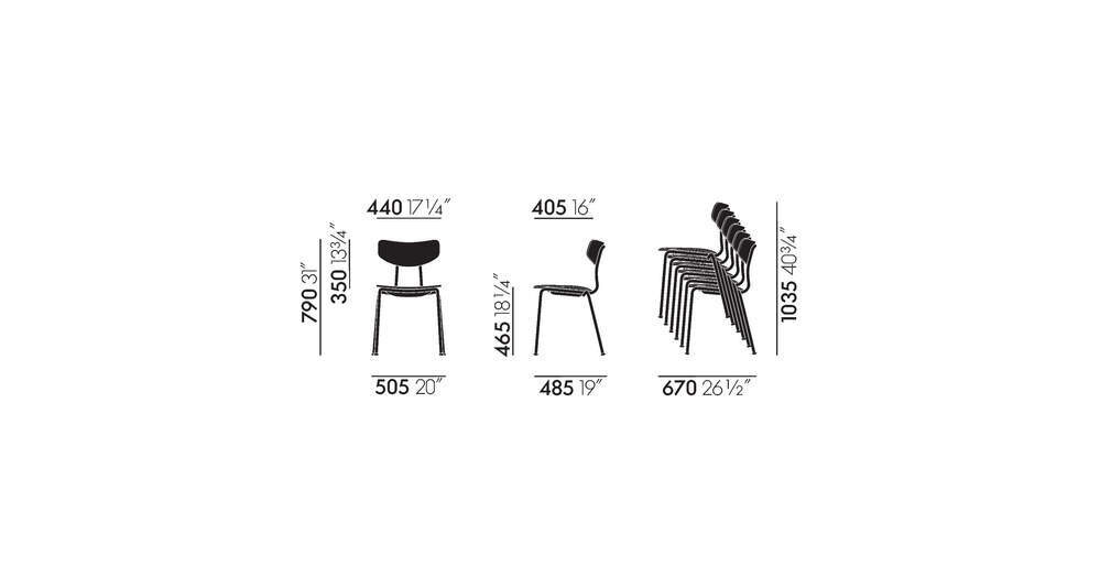 Vitra Moca Stackable Chair