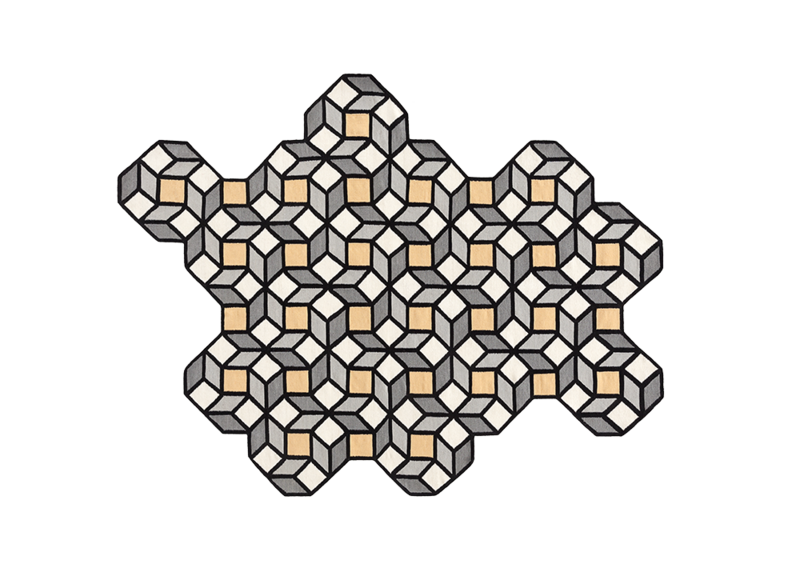 GAN Parquet Rhomb Rug