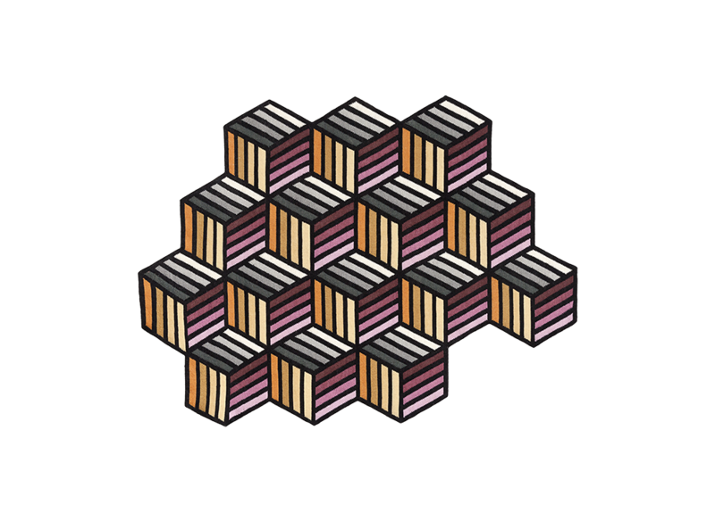GAN Parquet Hexagon Rug