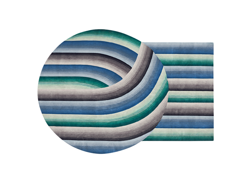 GAN Round Mirage Rug