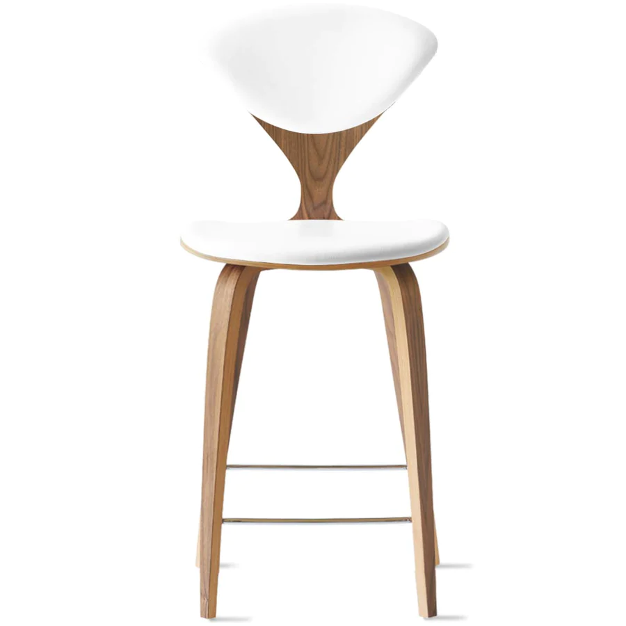 Cherner Wood Base Stool – with seat and back pads
