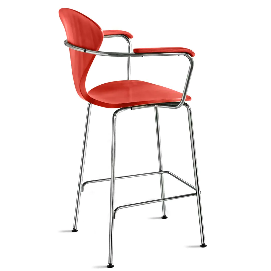 Cherner Metal Base Stool with Arms