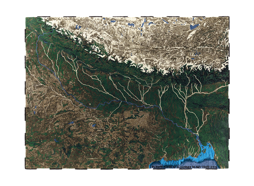 GAN Plastic Rivers Rug