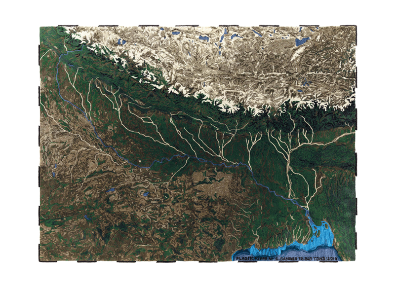 GAN Plastic Rivers Rug