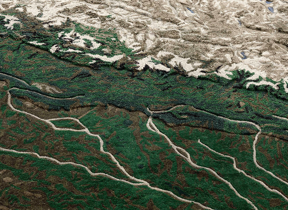 GAN Plastic Rivers Rug