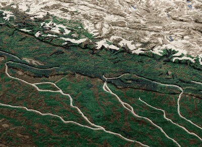 GAN Plastic Rivers Rug