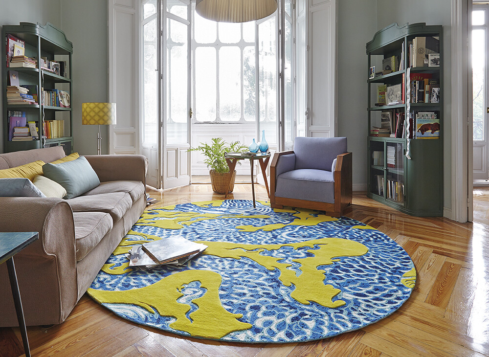 GAN Blue China Rug