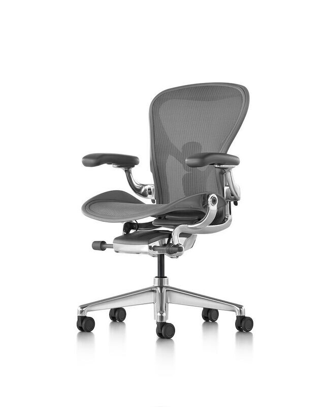 Herman Miller Aeron Chair, Fully Loaded Model Herman Miller Aeron Chair, Fully Loaded Model