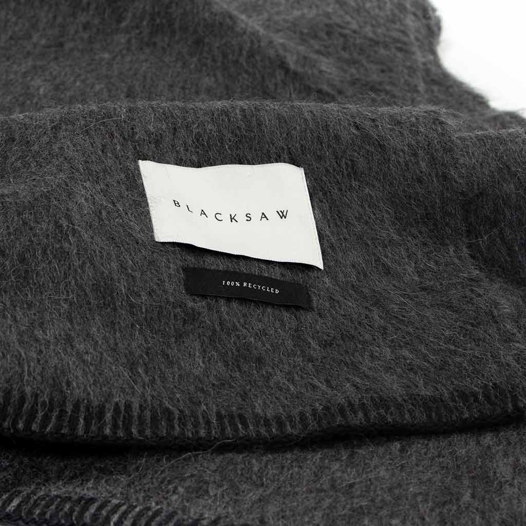 Blacksaw The Siempre Recycled Blanket  - Speakeasy charcoal